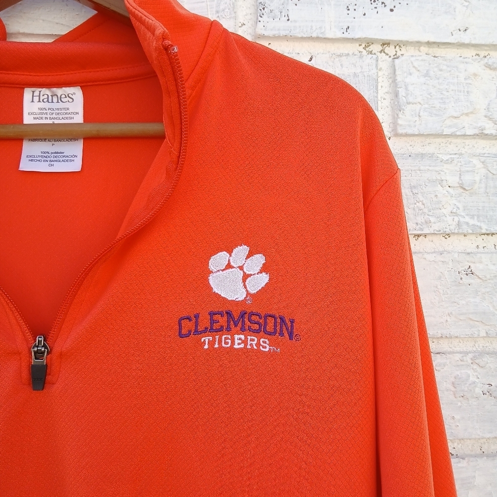 Clemson Quarter Zip Pullover Small - image 4